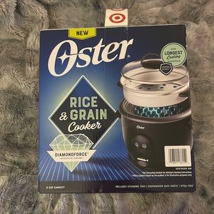 Oster Duraceramic 6-Cup Rice And Grain Cooker / Black Nonstick Coating BRAND NEW